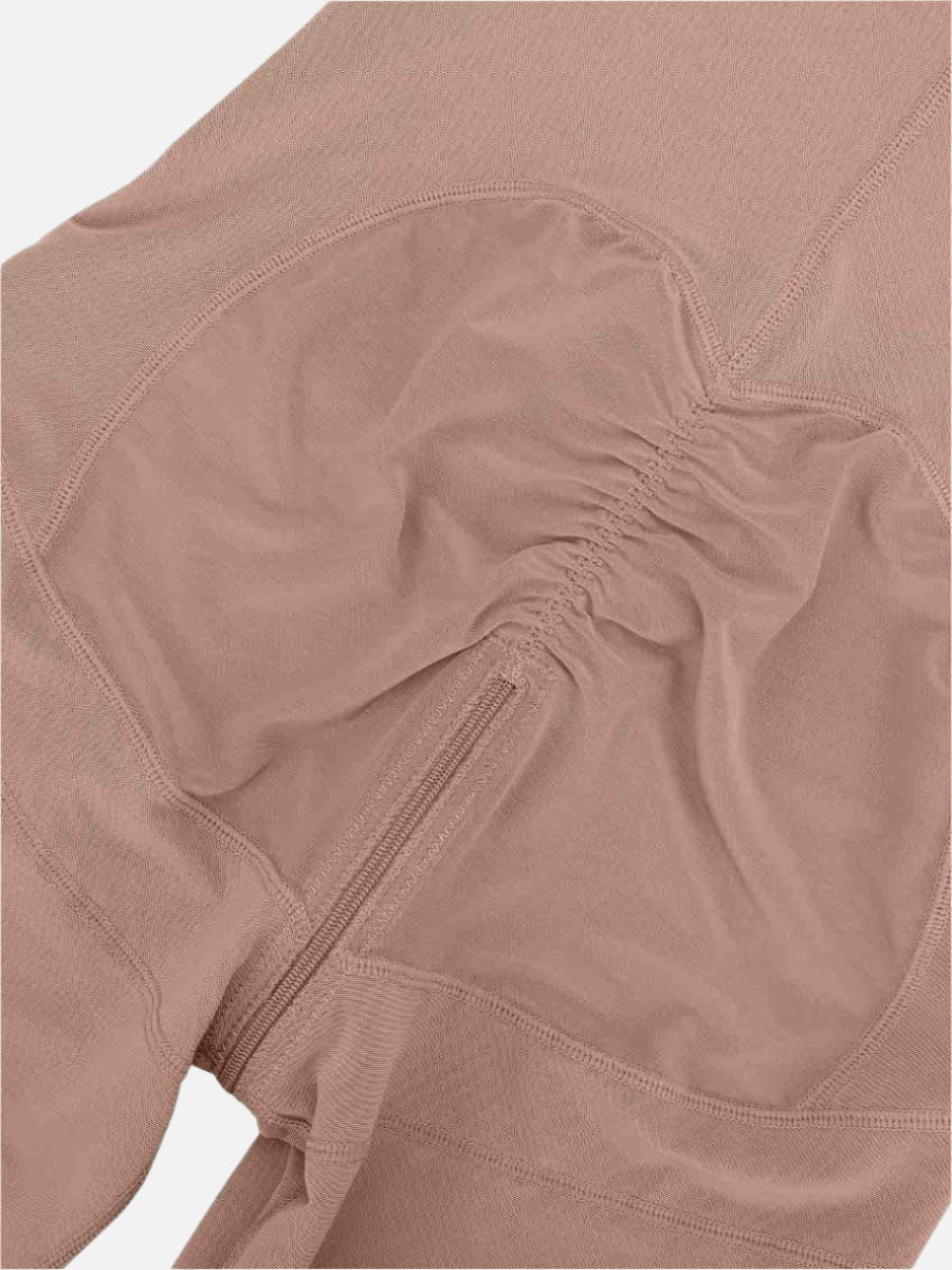 Latex Open Bust Tummy Control Body Shaper - Auxieswear