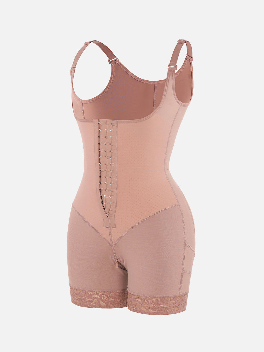 Breathable Open Bust Tummy Control Body Shaper - Auxieswear