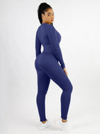 Deep V-neck High Stretch Tummy Control Jumpsuit
