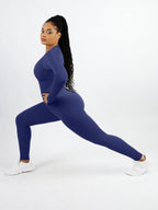 Deep V-neck High Stretch Tummy Control Jumpsuit