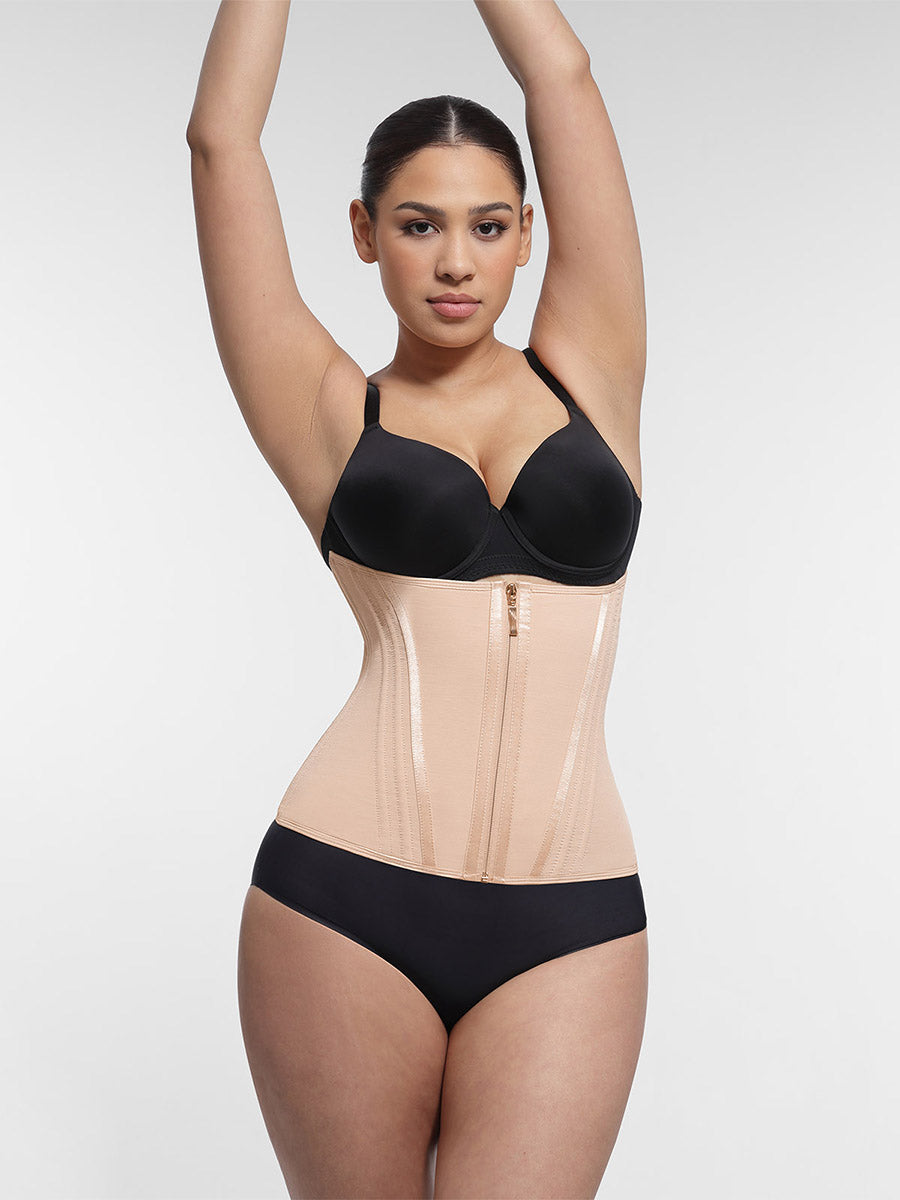 High Compression Waist Cincher with 15 Steel Bones
