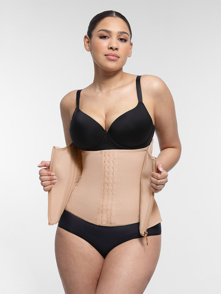 High Compression Waist Cincher with 15 Steel Bones