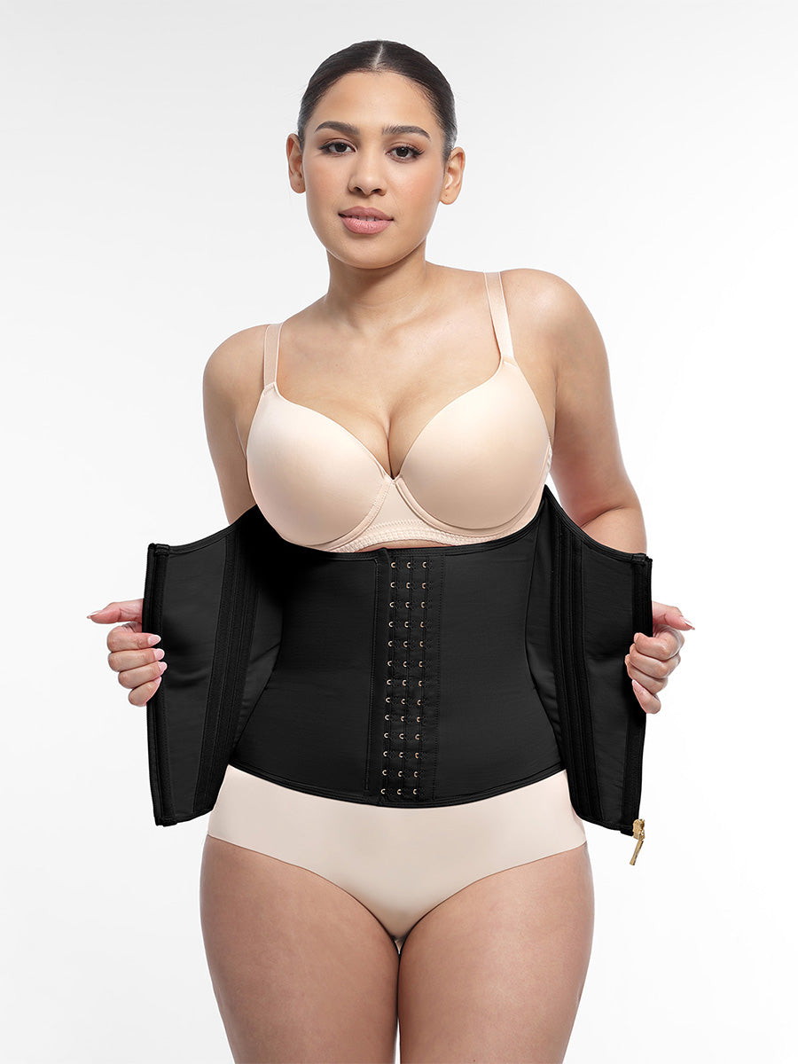 High Compression Waist Cincher with 15 Steel Bones
