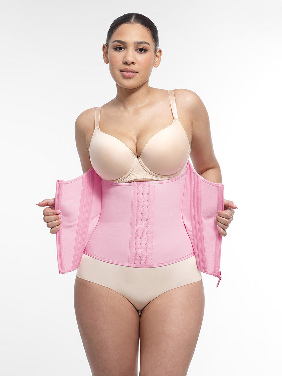 High Compression Waist Cincher with 15 Steel Bones - Auxieswear