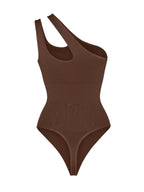 One-shoulder Waist and Abdomen Sculpt Bodysuit