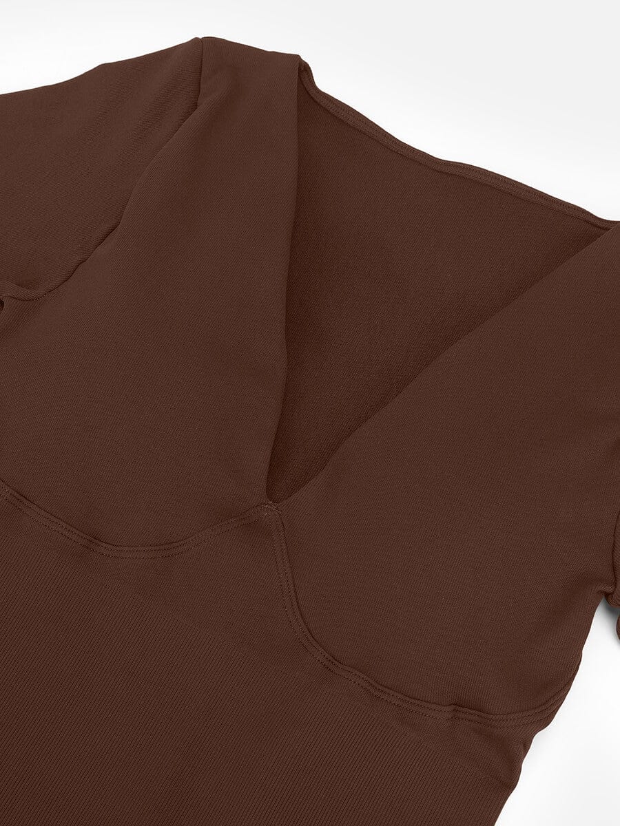 Deep V Tummy & Waist Control Jumpsuit