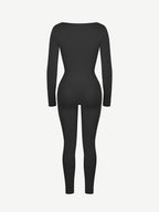 Deep V Tummy & Waist Control Jumpsuit