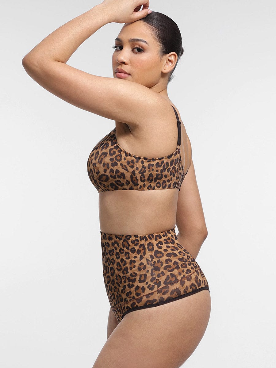 Dual-Layer High Waist Shaping Thong Panties