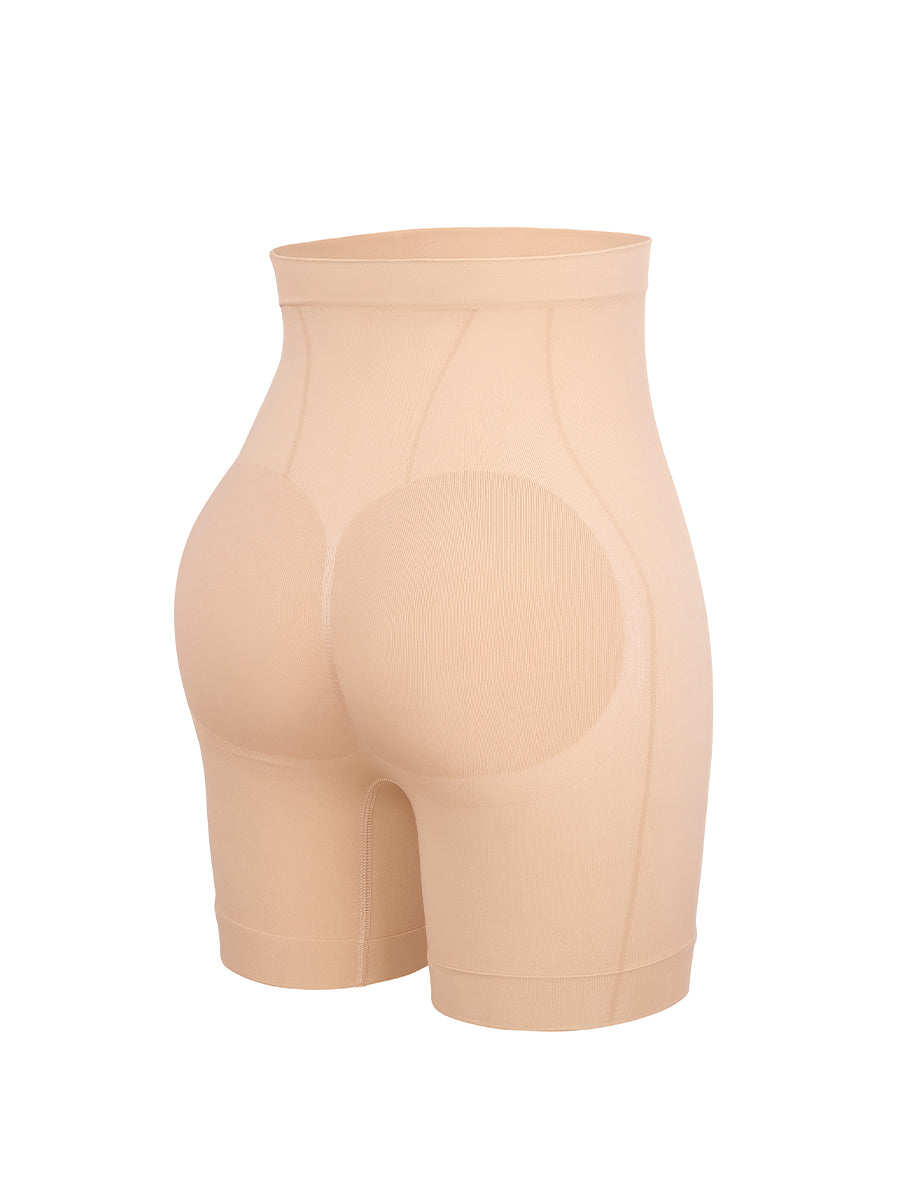 Seamless Mid-Waist Tummy Control Thigh Slimmer - Auxieswear