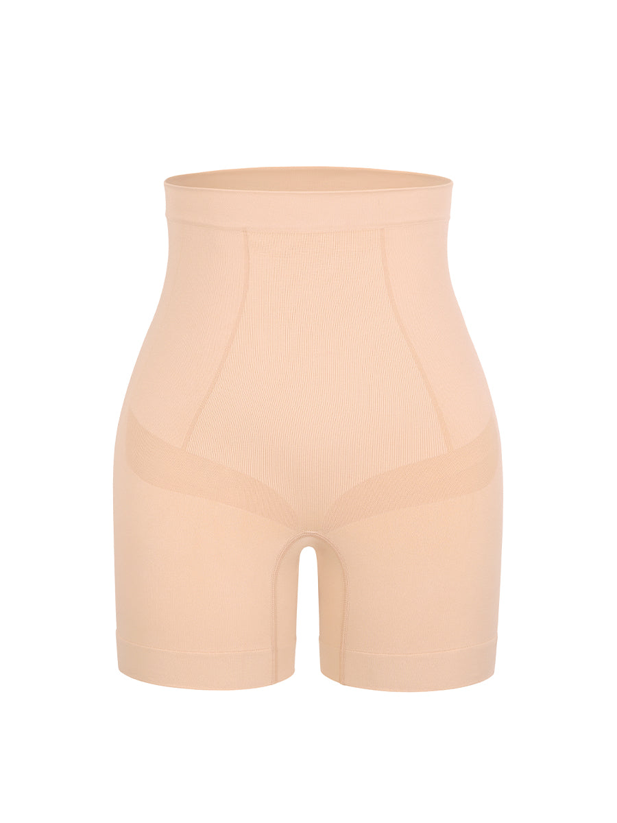 Seamless Mid-Waist Tummy Control Thigh Slimmer - Auxieswear