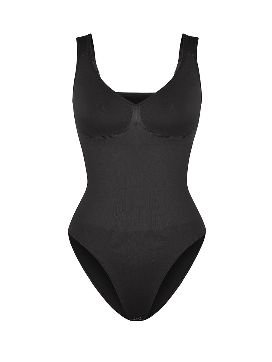 Diamond Neck Bust & Waist Control Bodysuit - Auxieswear