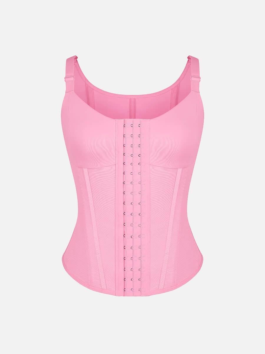 Waist Cincher Vest with 7 Steel Bones and Adjustable Straps - Auxieswear