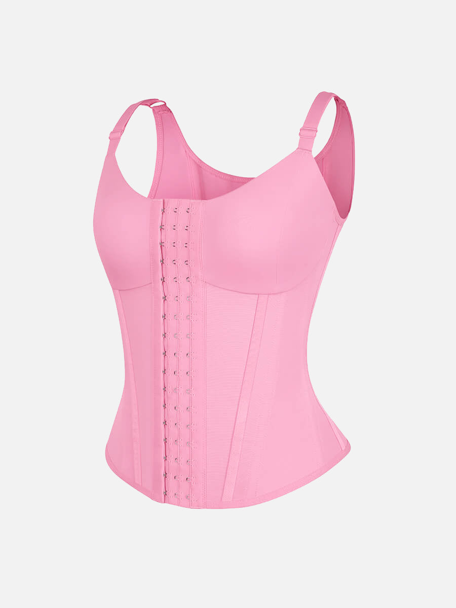 Waist Cincher Vest with 7 Steel Bones and Adjustable Straps