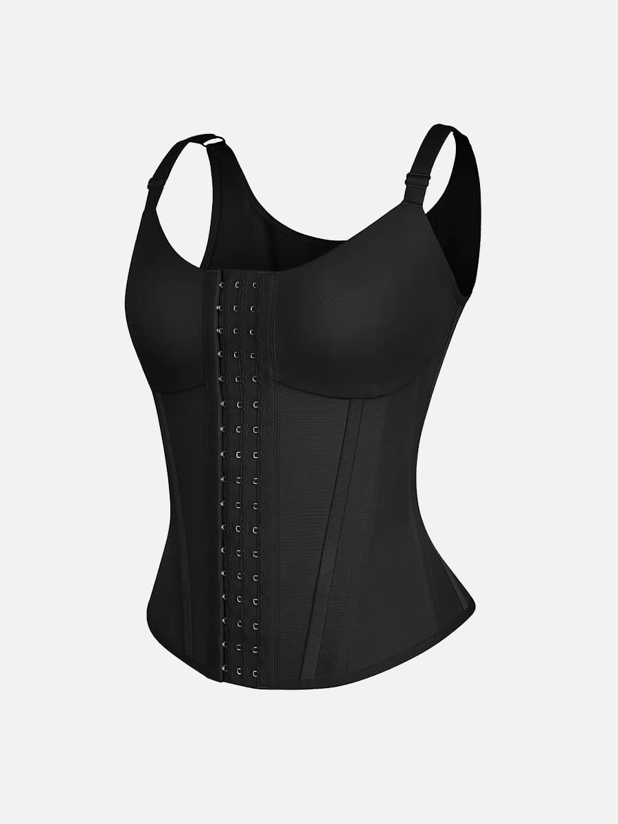 Waist Cincher Vest with 7 Steel Bones and Adjustable Straps - Auxieswear