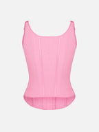 Waist Cincher Vest with 7 Steel Bones and Adjustable Straps