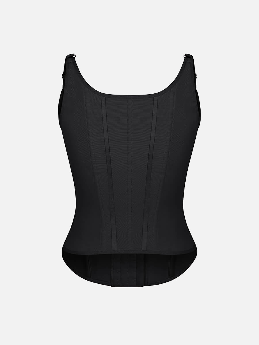 Waist Cincher Vest with 7 Steel Bones and Adjustable Straps