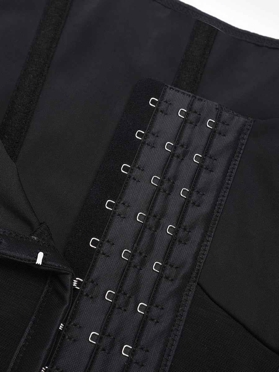Waist Cincher Vest with 7 Steel Bones and Adjustable Straps