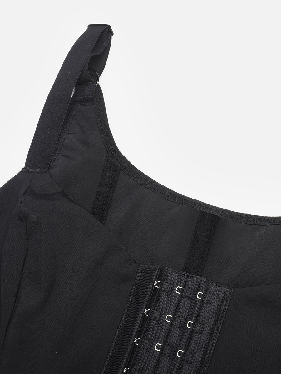 Waist Cincher Vest with 7 Steel Bones and Adjustable Straps - Auxieswear