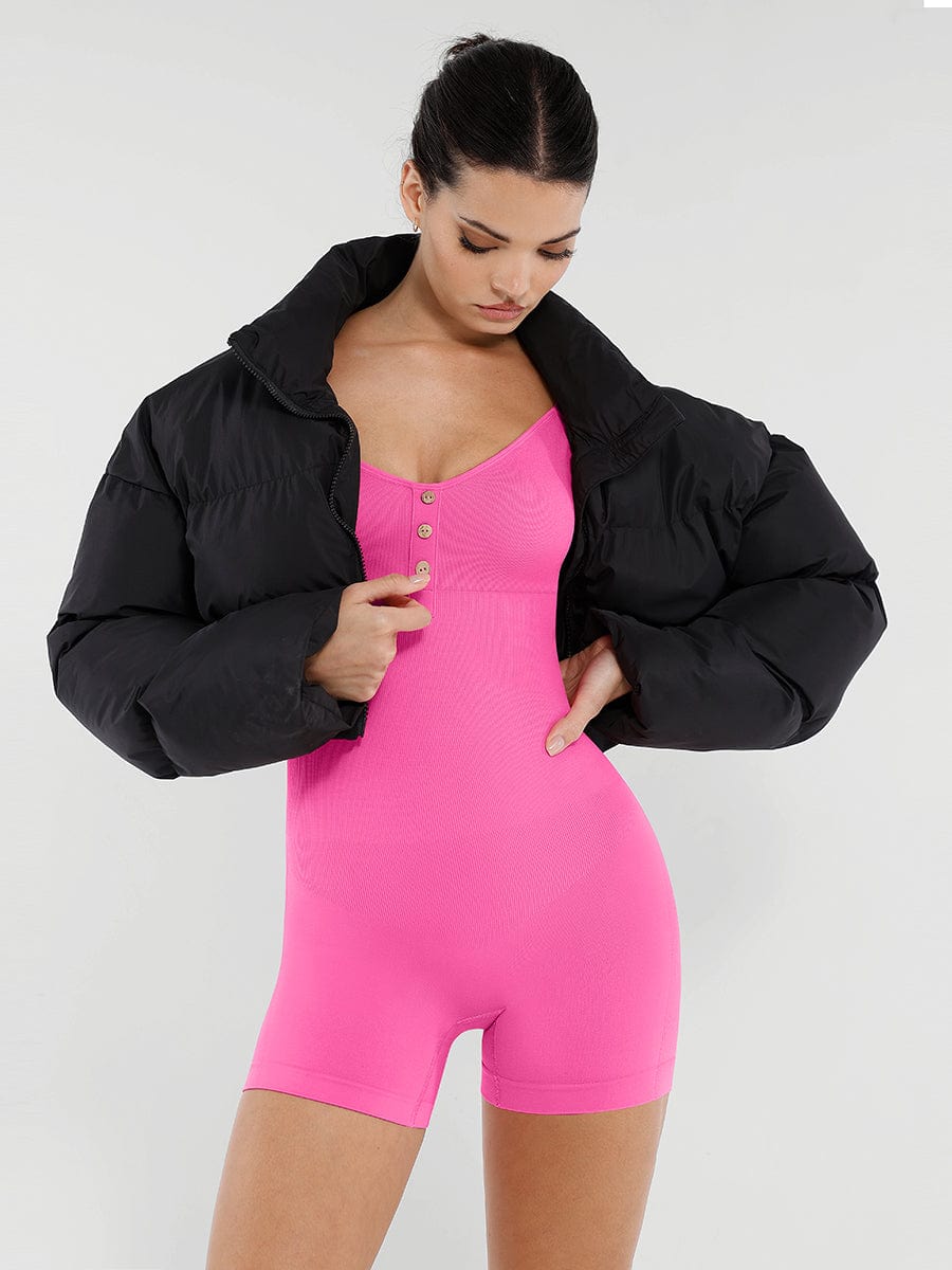 Waist & Abdomen Shaping Butt Lifting Jumpsuit - Auxieswear