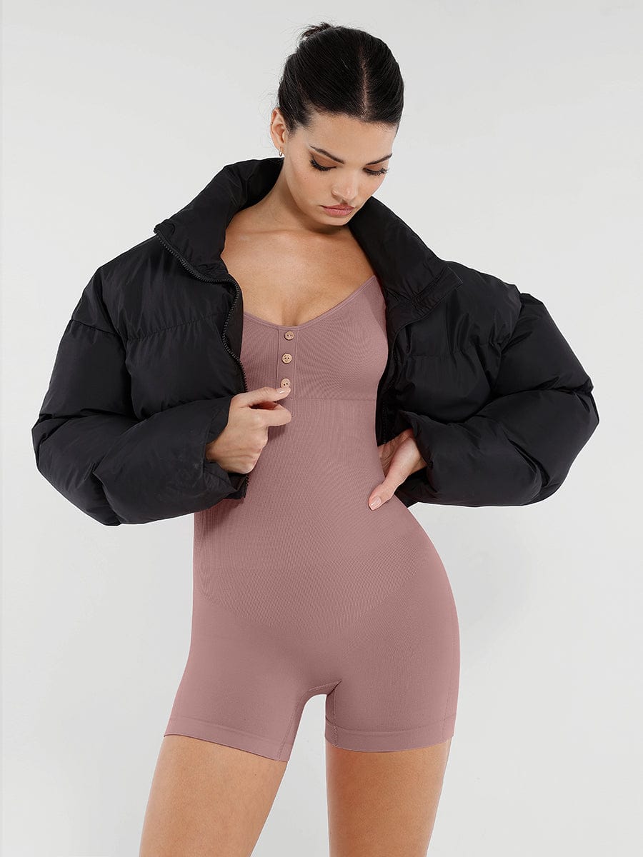 Waist & Abdomen Shaping Butt Lifting Jumpsuit - Auxieswear