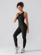 Seamless Ribbed Full-Length Shaping Catsuit