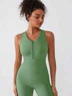 Seamless Ribbed Full-Length Shaping Catsuit