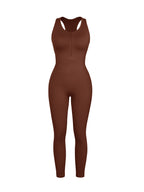 Seamless Ribbed Full-Length Shaping Catsuit