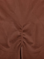 Seamless Ribbed Full-Length Shaping Catsuit