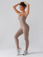 2 in 1 Waist & Tummy Control Bra-free Sports Jumpsuit