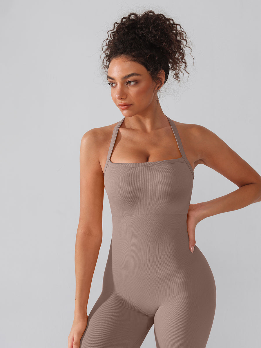 2 in 1 Waist & Tummy Control Bra-free Sports Jumpsuit - Auxieswear