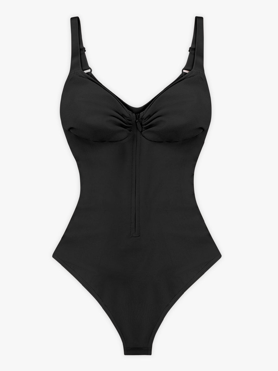 Plunge Chest Support with Inner Clips Bodysuit