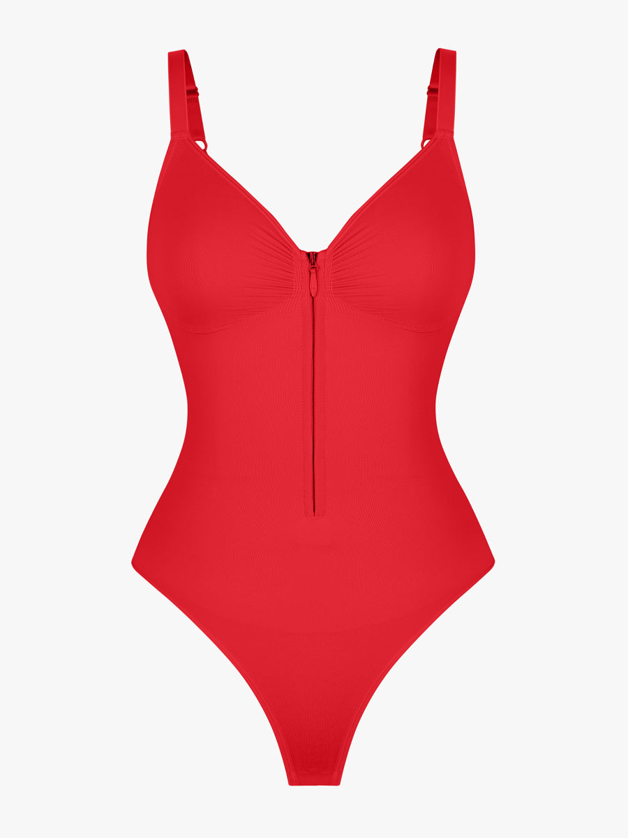 Plunge Chest Support with Inner Clips Bodysuit