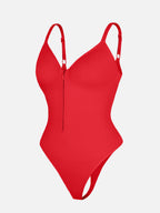 Plunge Chest Support with Inner Clips Bodysuit