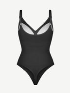 Scoop Back Tummy Control Bodysuit with Built-in Bra