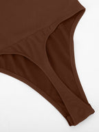 Scoop Back Tummy Control Bodysuit with Built-in Bra
