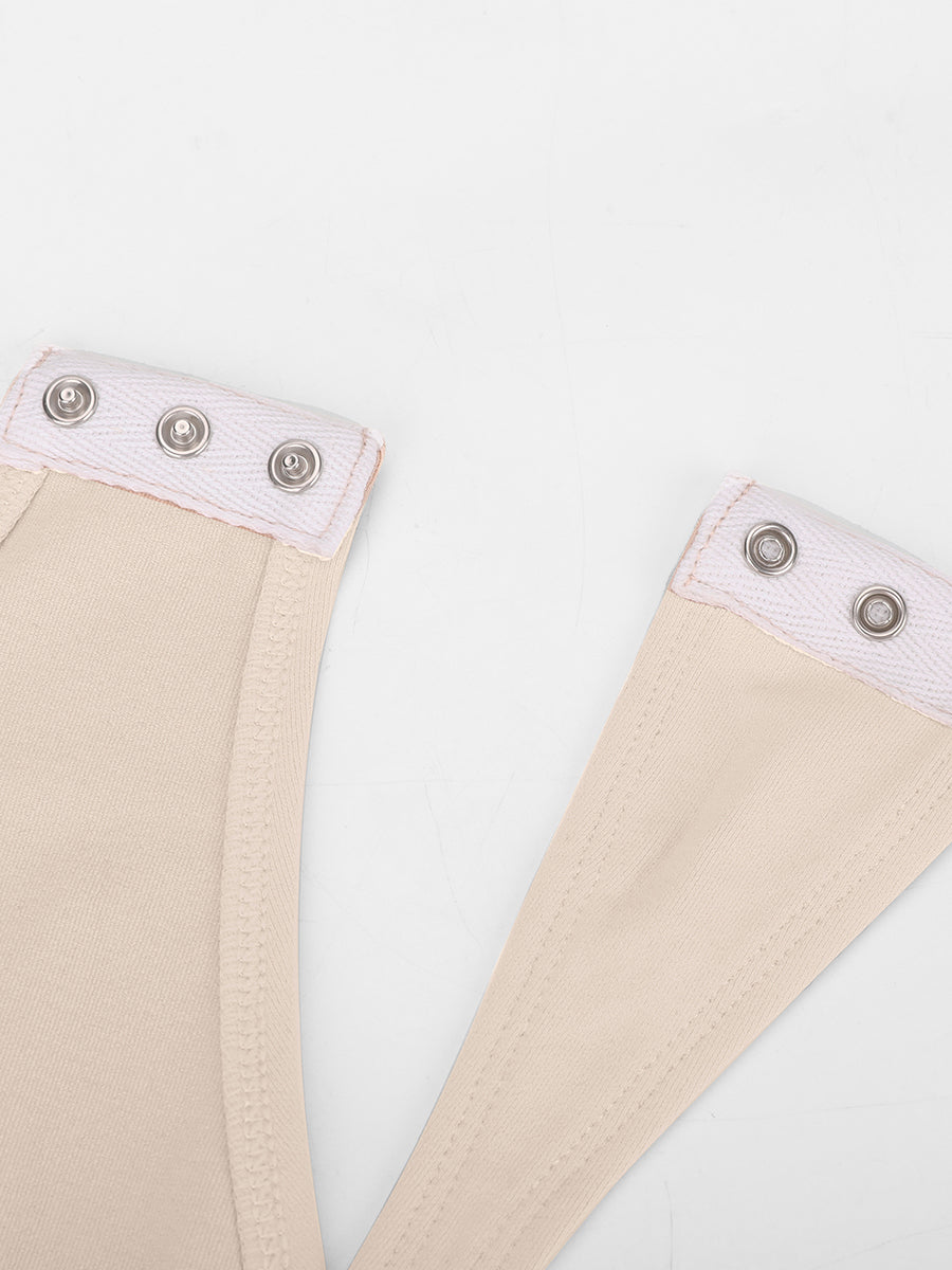 Scoop Back Tummy Control Bodysuit with Built-in Bra - Auxieswear