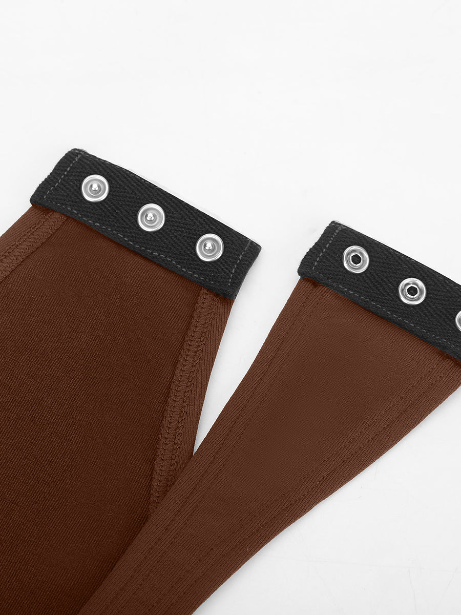 Scoop Back Tummy Control Bodysuit with Built-in Bra - Auxieswear