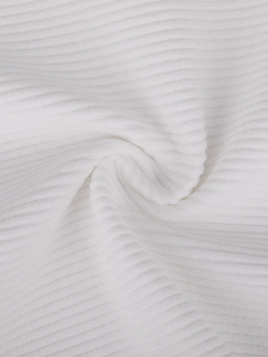 Stretch Knit Zip-Up Sleeveless Bodysuit - Auxieswear