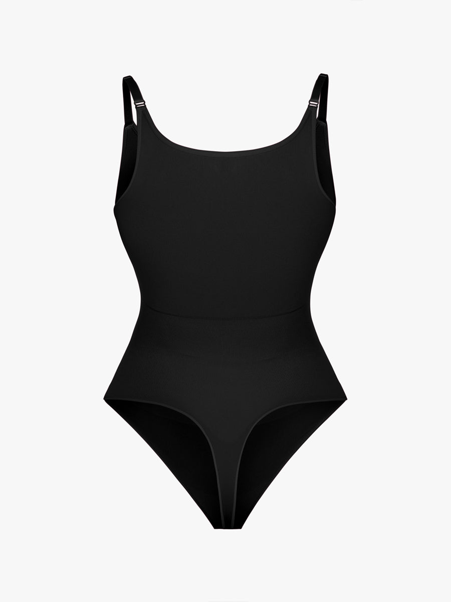 Bust and Waist Control Bodysuit with Removable Pads