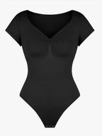 cap sleeves Bust and Waist Control Bodysuit