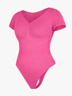 cap sleeves Bust and Waist Control Bodysuit