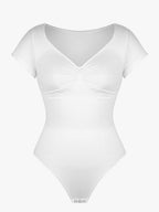cap sleeves Bust and Waist Control Bodysuit