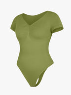 cap sleeves Bust and Waist Control Bodysuit