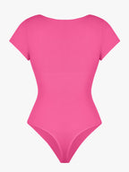 cap sleeves Bust and Waist Control Bodysuit