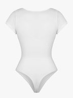 cap sleeves Bust and Waist Control Bodysuit