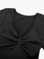 cap sleeves Bust and Waist Control Bodysuit