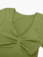 cap sleeves Bust and Waist Control Bodysuit