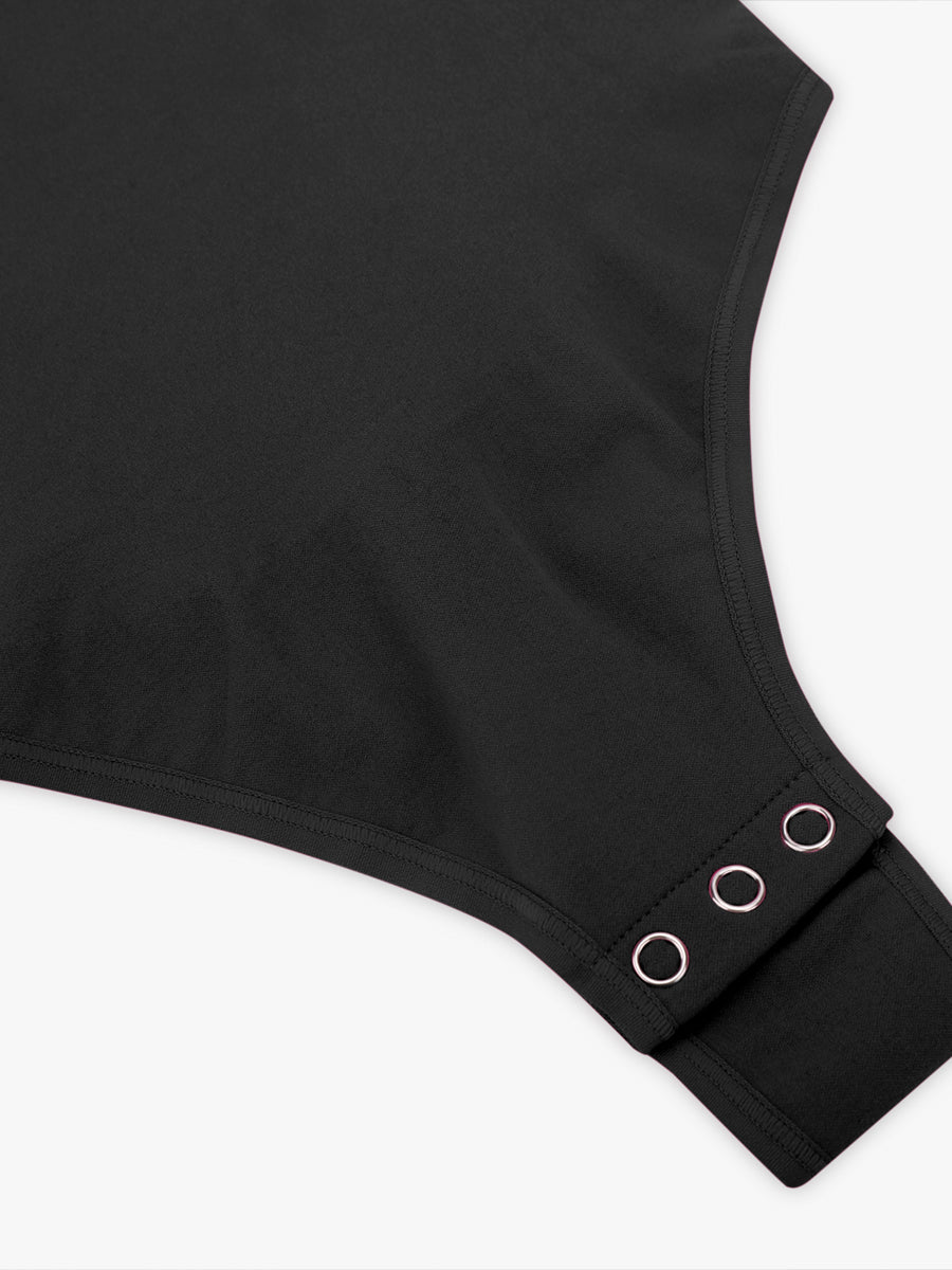 cap sleeves Bust and Waist Control Bodysuit