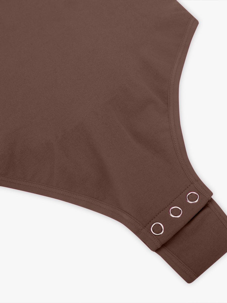 cap sleeves Bust and Waist Control Bodysuit