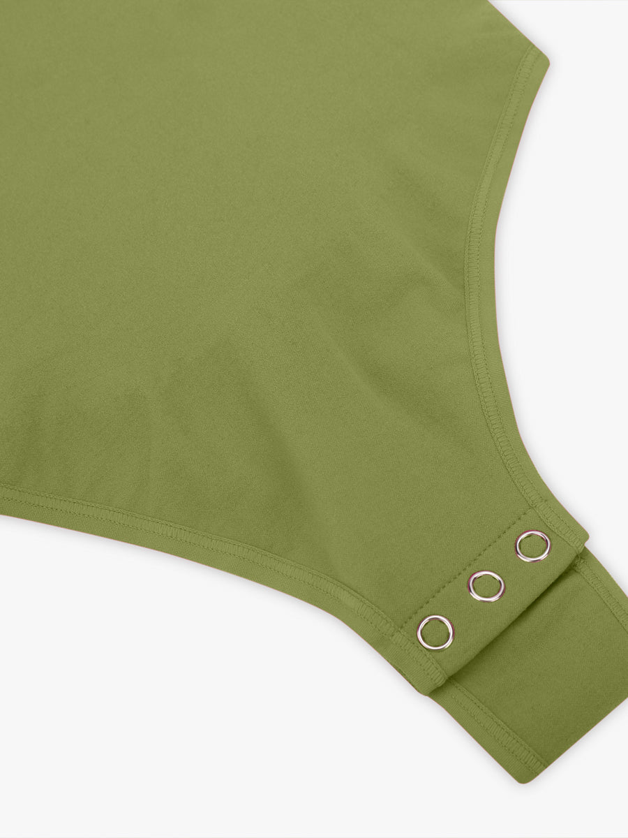 cap sleeves Bust and Waist Control Bodysuit